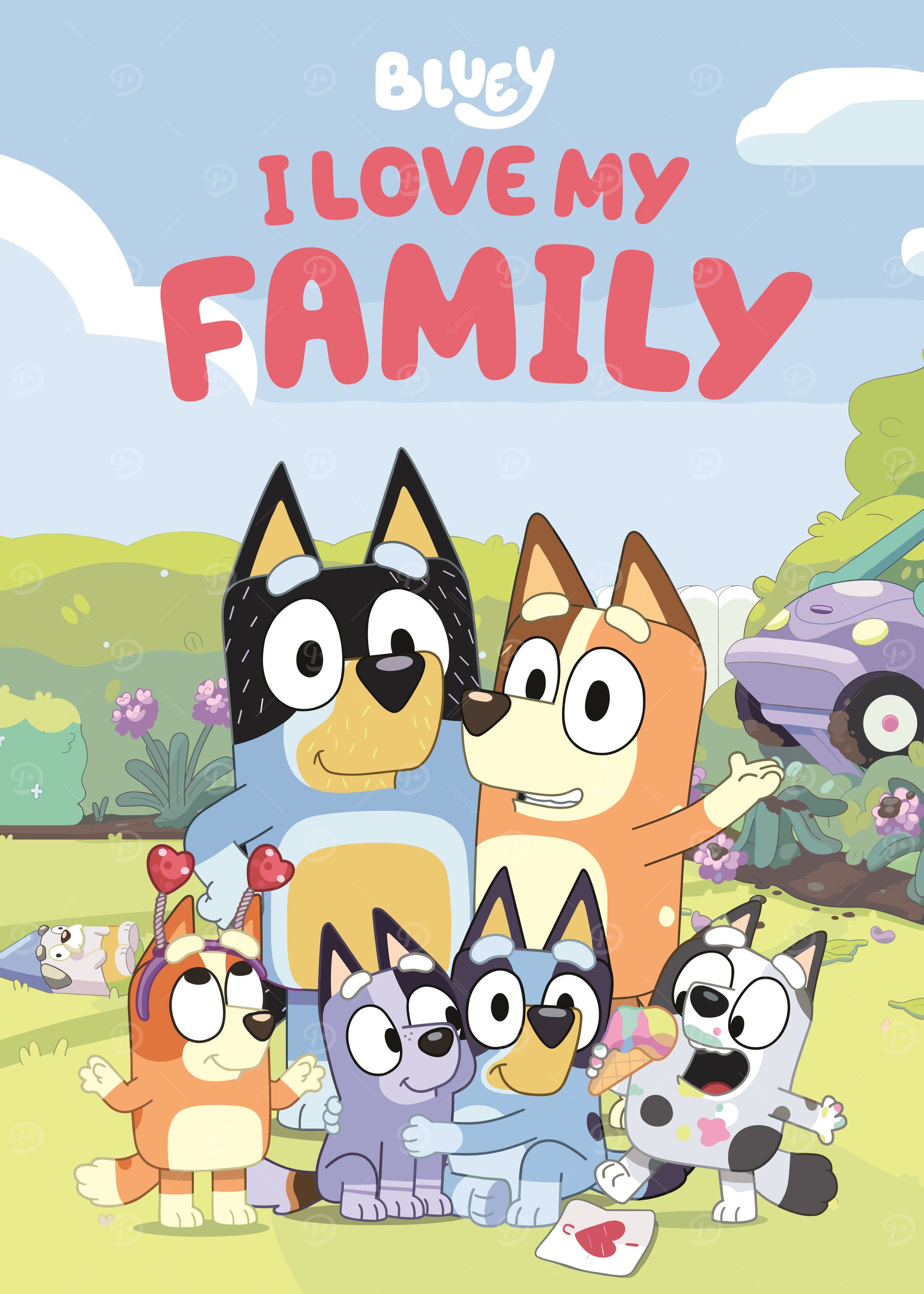 Bluey Family Portrait
