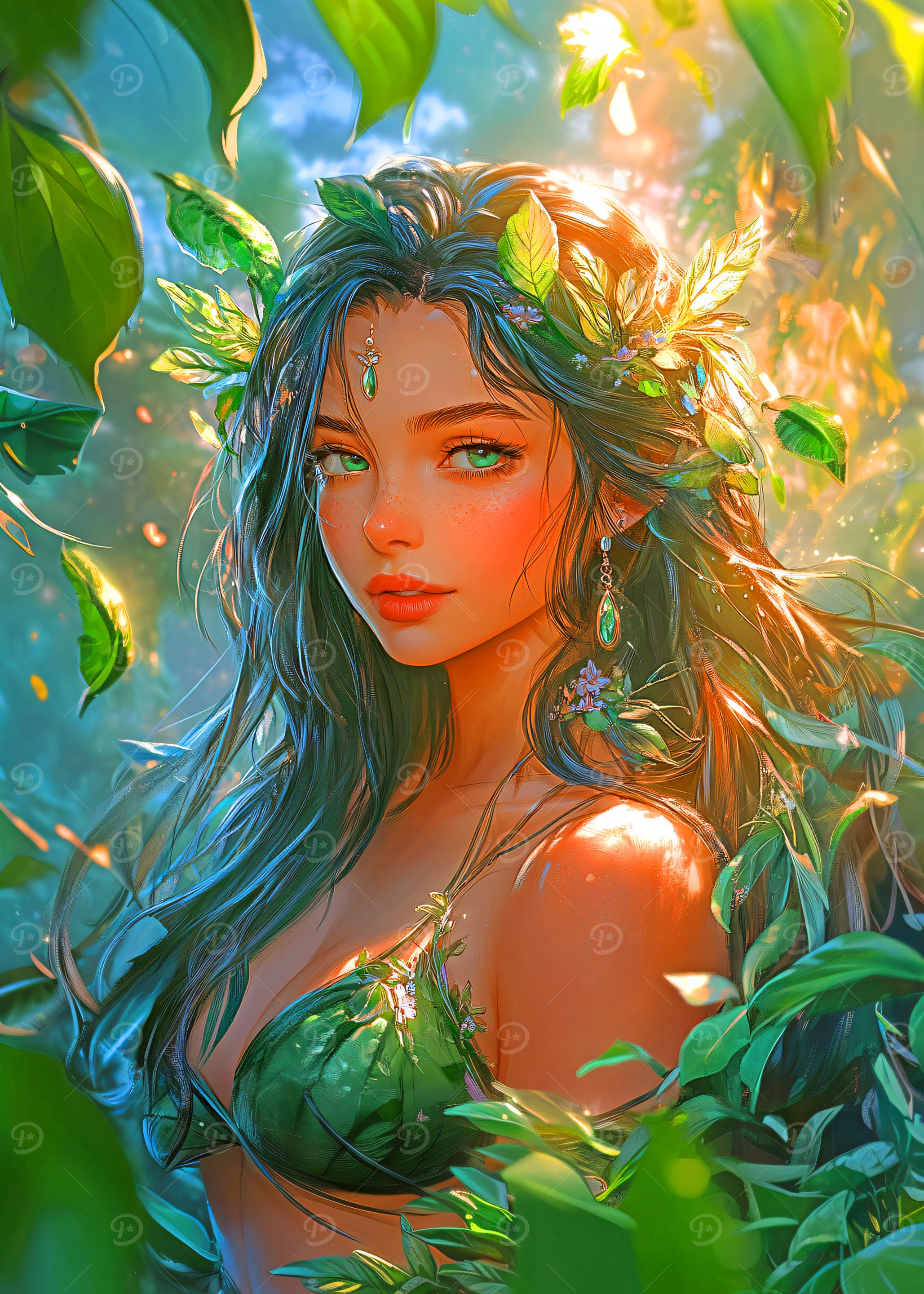 Green-Eyed Forest Nymph