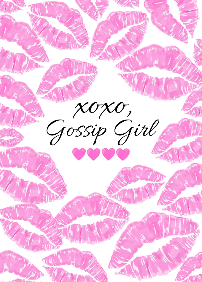 XOXO Gossip Girl Lips Print