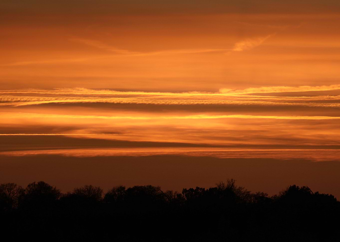 Sunset Sky with Clouds
