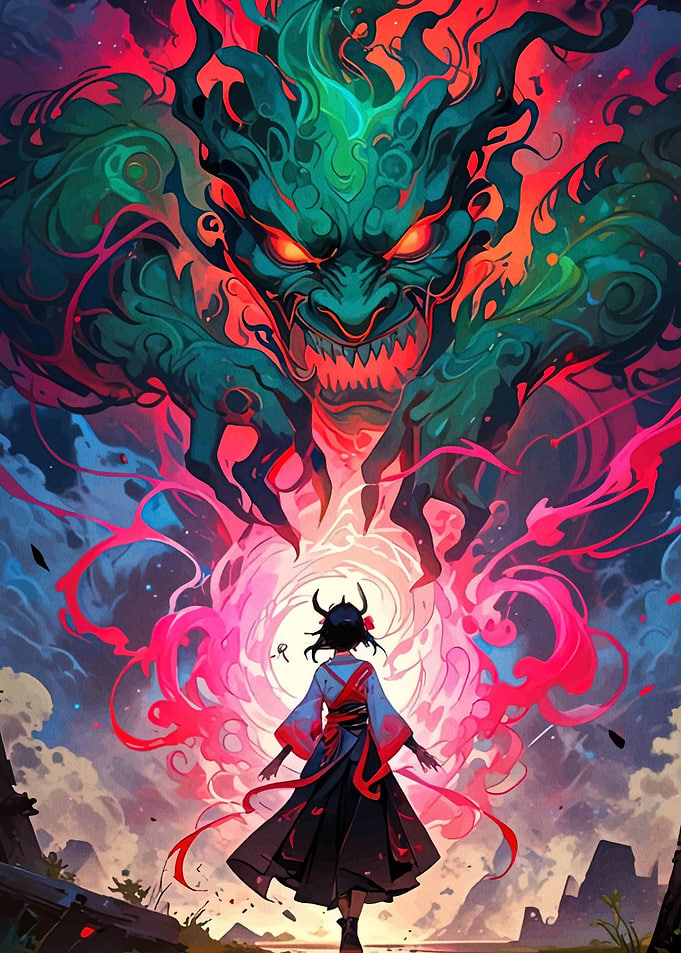 Demon and Girl
