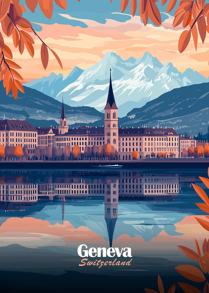 Geneva, Switzerland Cityscape