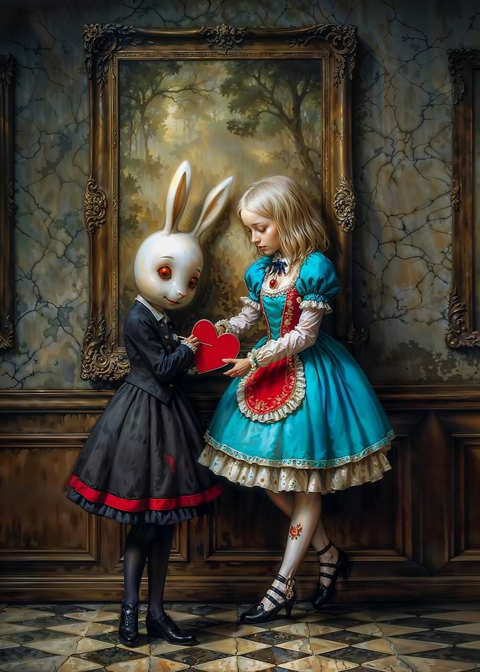 Alice and the White Rabbit