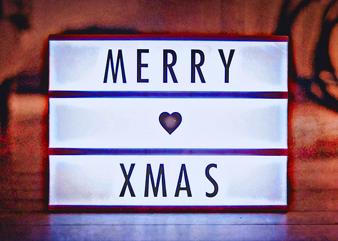Merry Xmas Light Box