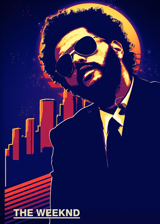 The Weeknd Retro Poster