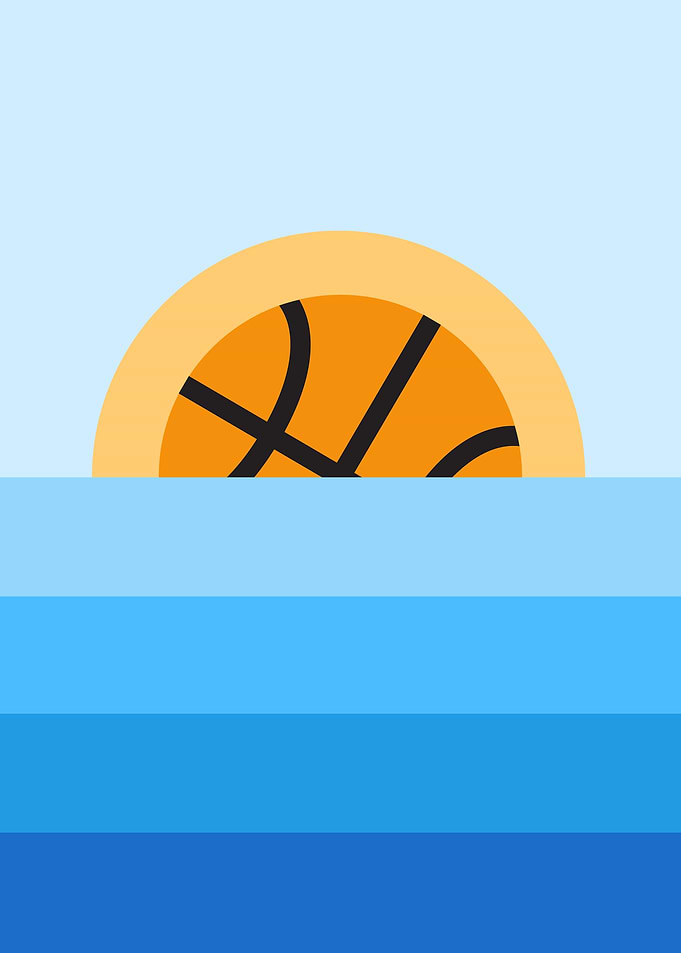 Basketball Sunset