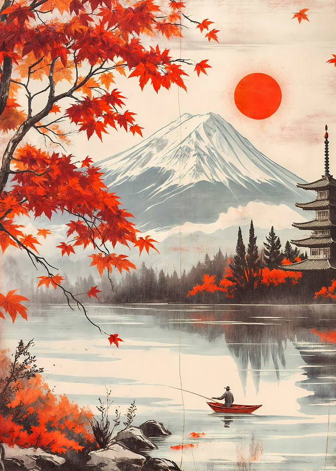 Japanese Mountain Landscape