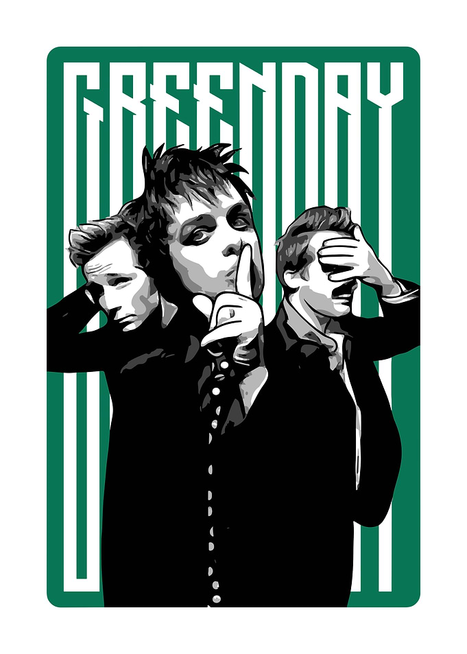 Green Day Band Illustration