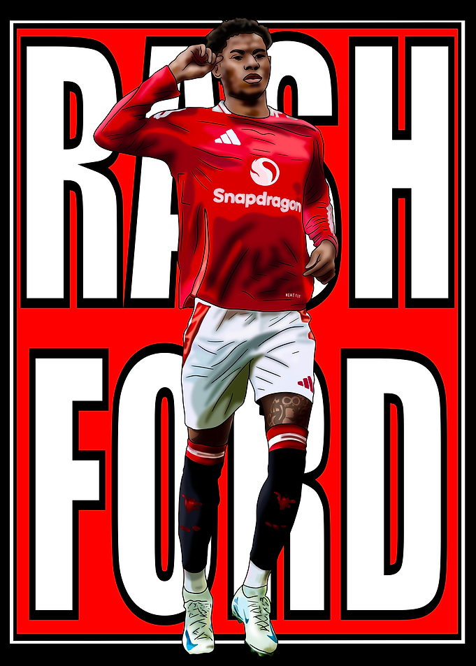 Marcus Rashford Football Art
