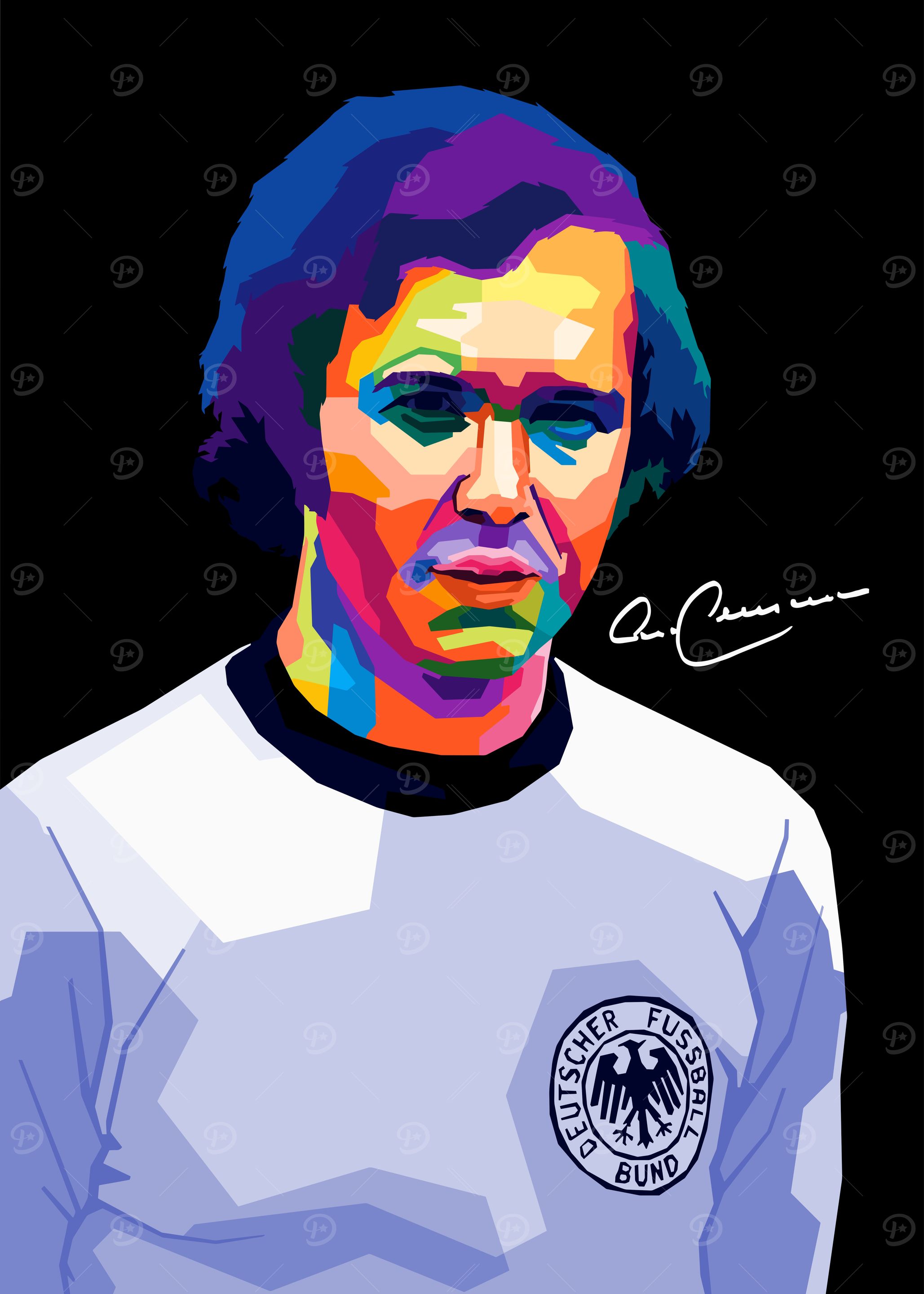 Franz Beckenbauer Wpap Pop Art