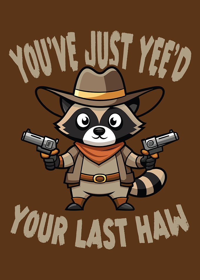 Yeehaw Raccoon