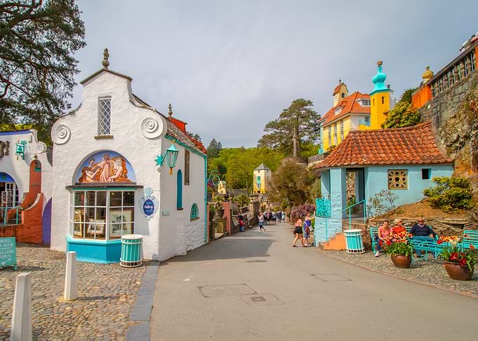 Portmeirion is a folly tourist village in Gwynedd, North Wales.