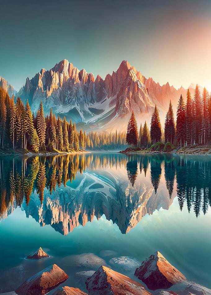 Mountain Lake Reflection