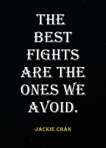Jackie Chan Quote -Fighting