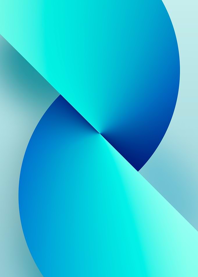 Serene Dimensions — Abstract Blue Shapes