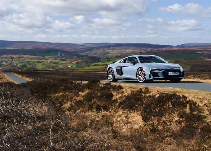 Audi R8 on a Country Road