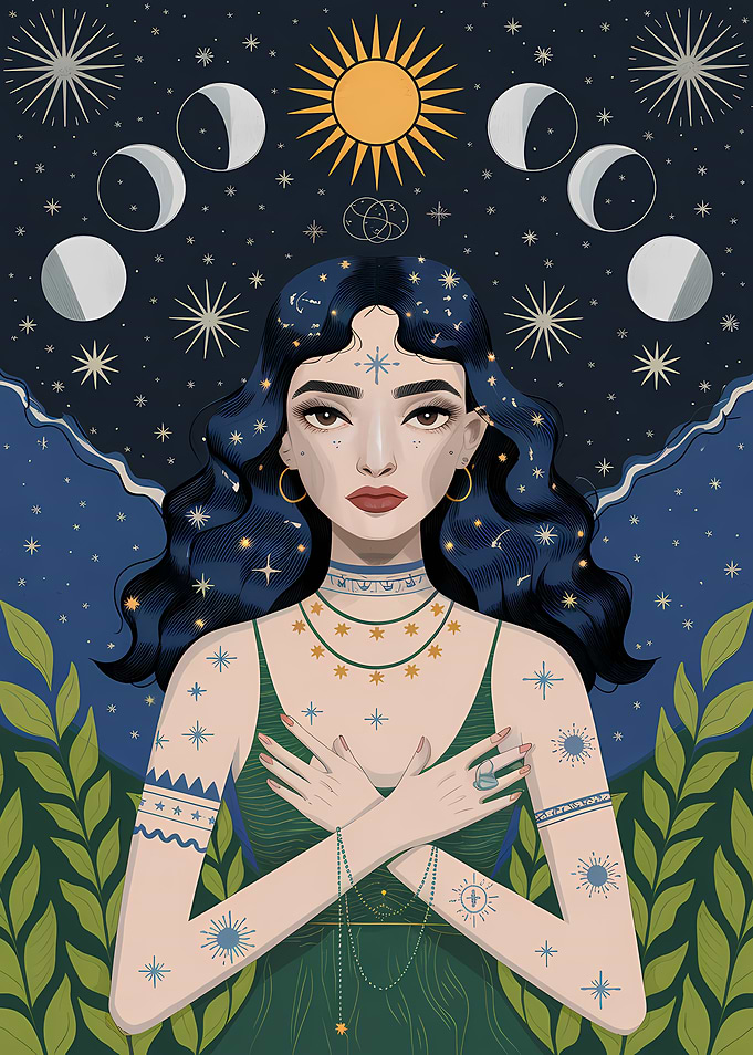 Celestial Woman Illustration