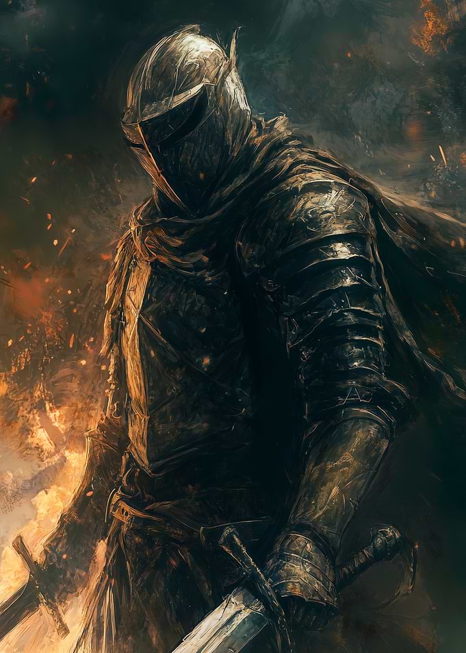 Dark Knight in Flames