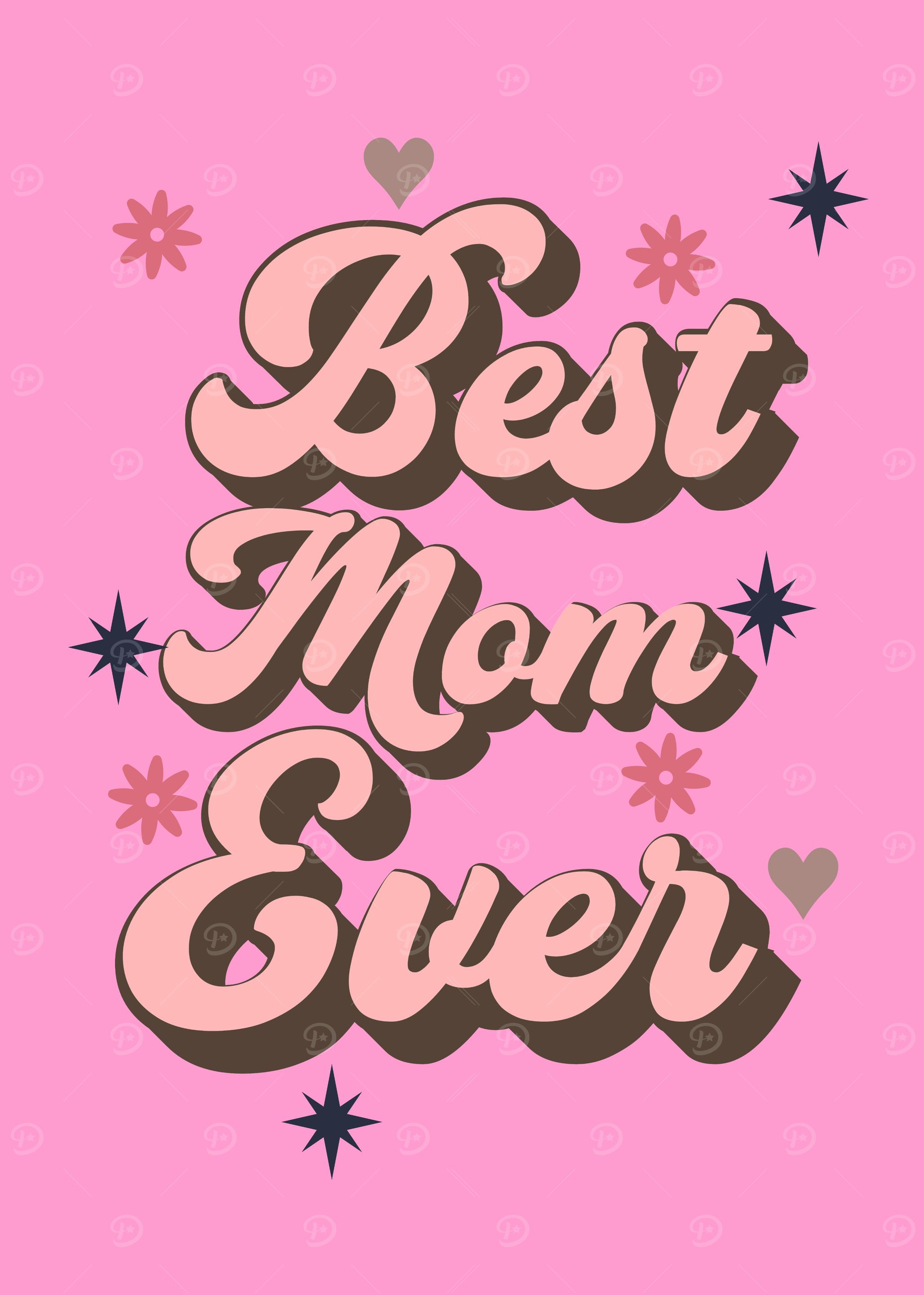 Best Mom Ever Retro Design