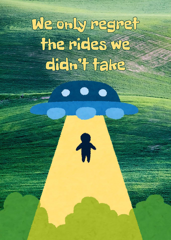 Funny UFO Poster