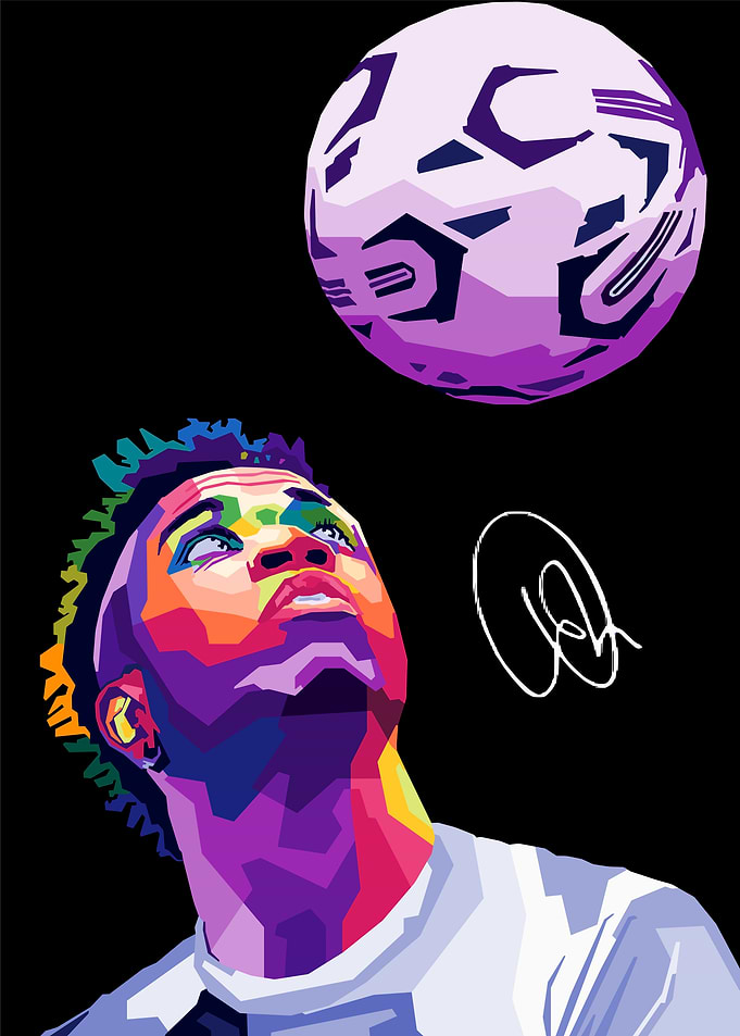Vinicius Junior Wpap Pop Art