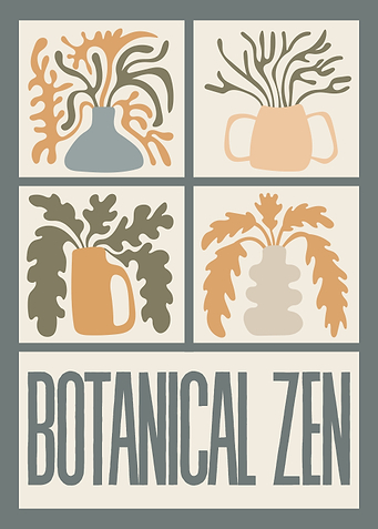 Minimalist Botanical Wavy Floral