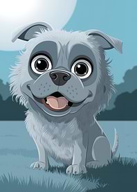 Cute Cartoon Puppy