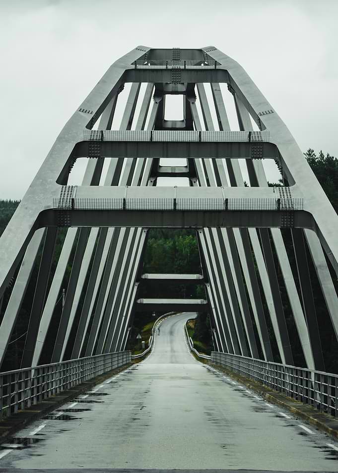Steel Bridge Road in Norway OU