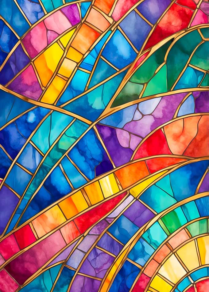 Abstract Stained Glass
