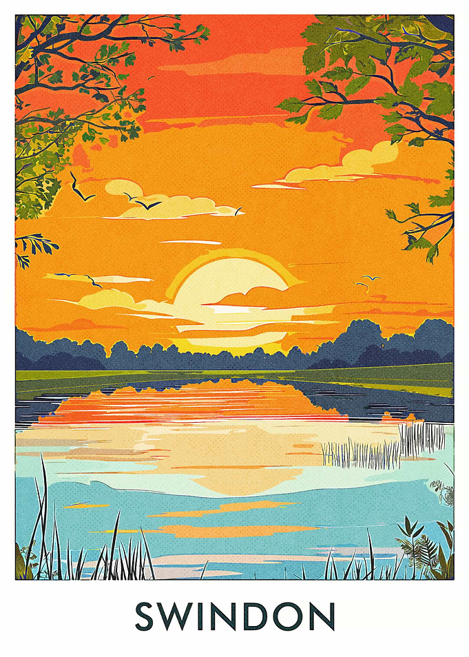 Swindon Sunset Landscape