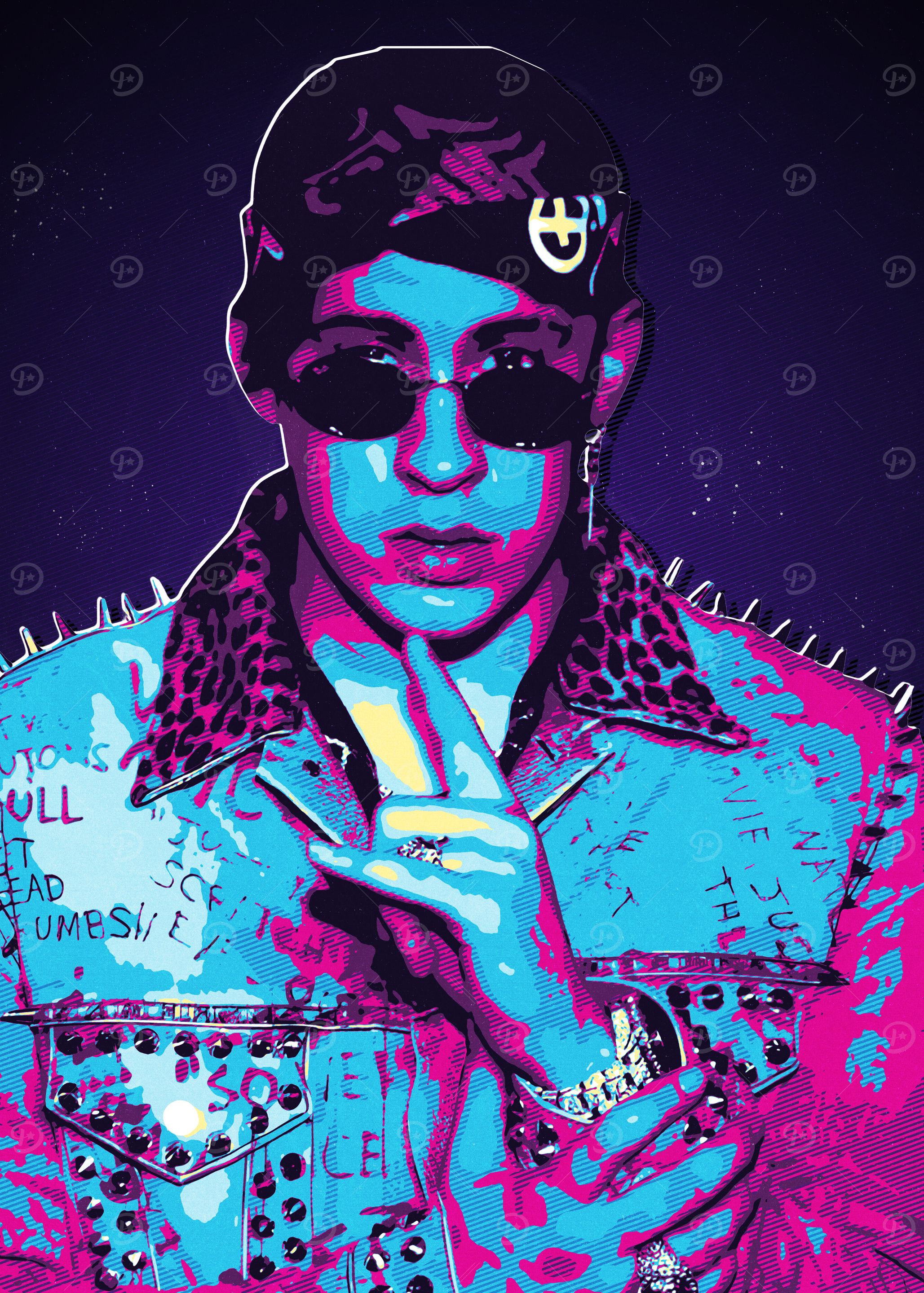 Bad Bunny Pop Art Portrait