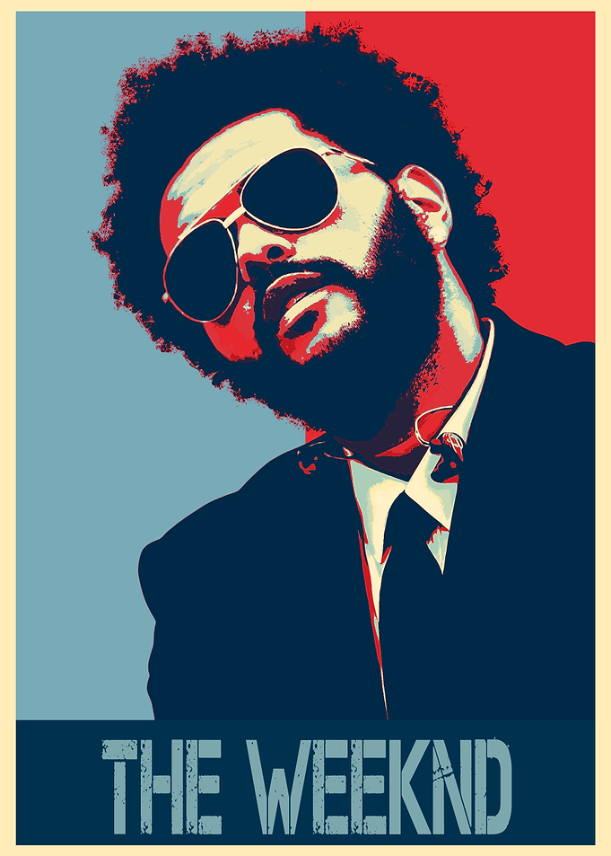 The Weeknd Pop Art Poster