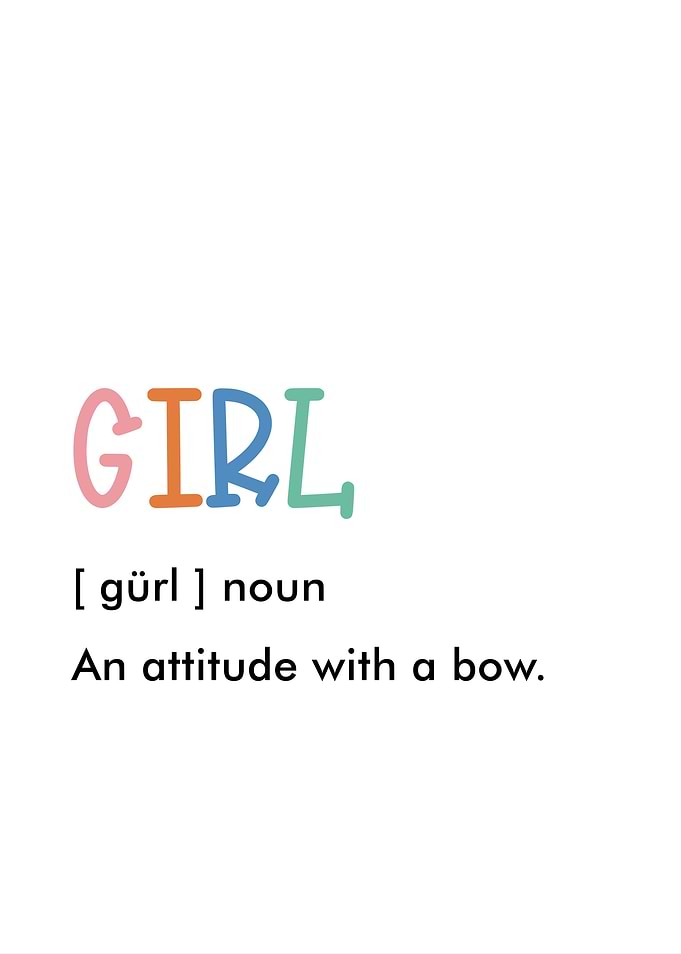 Girl Definition Print
