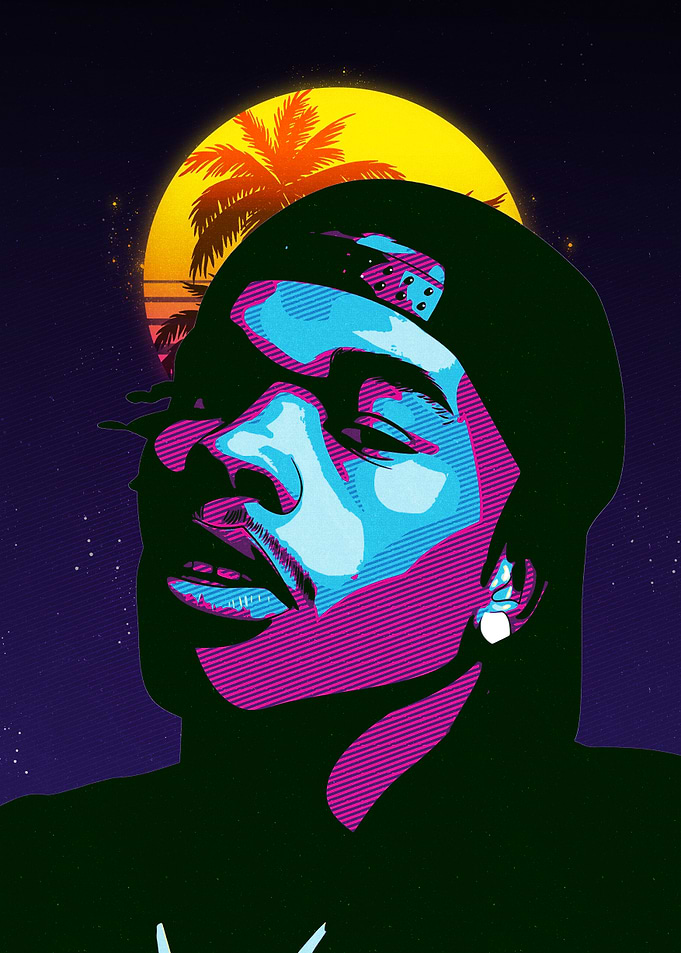 lil baby Retro pop art