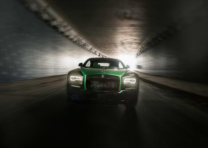 Green Rolls Royce Wraith
