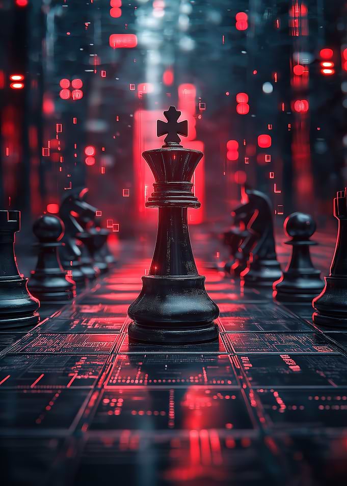 Black King Chess Piece