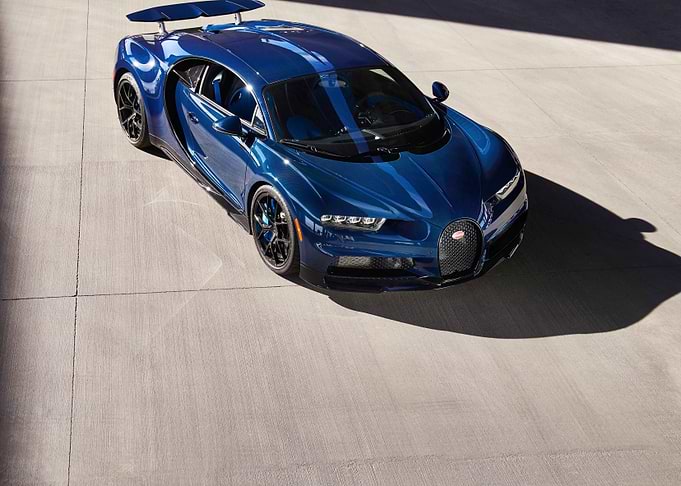 Blue Bugatti Chiron