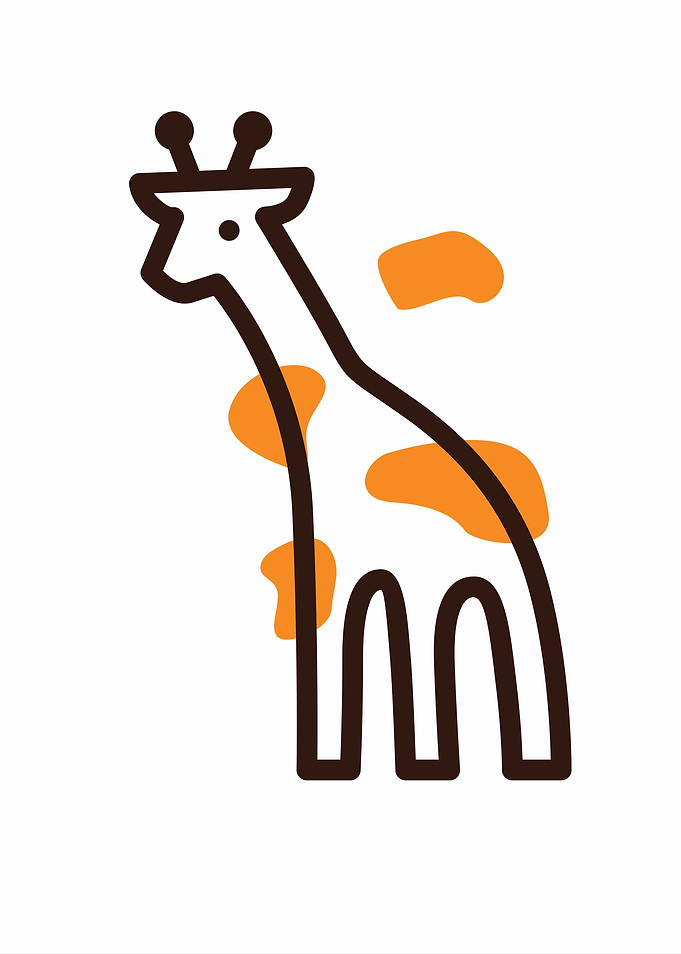 Giraffe Line Art