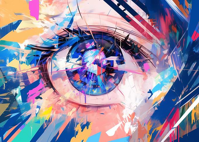 Abstract Eye Art