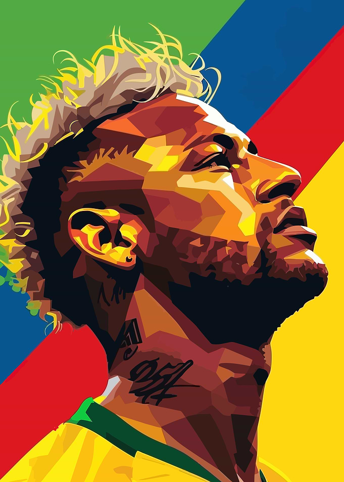 Neymar Jr. Pop Art Portrait