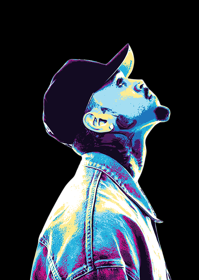 Chris Brown Pop Art
