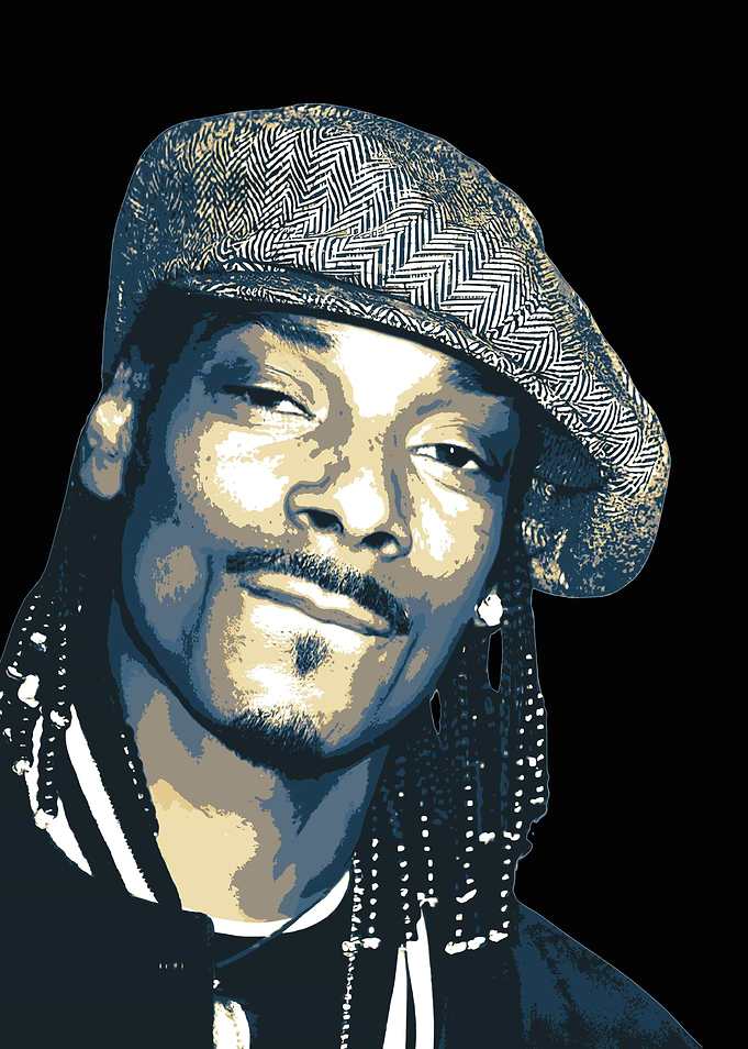 Snoop Dogg black white