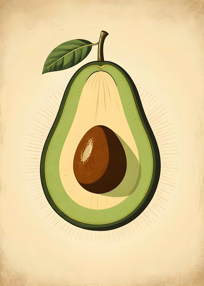 Avocado Illustration