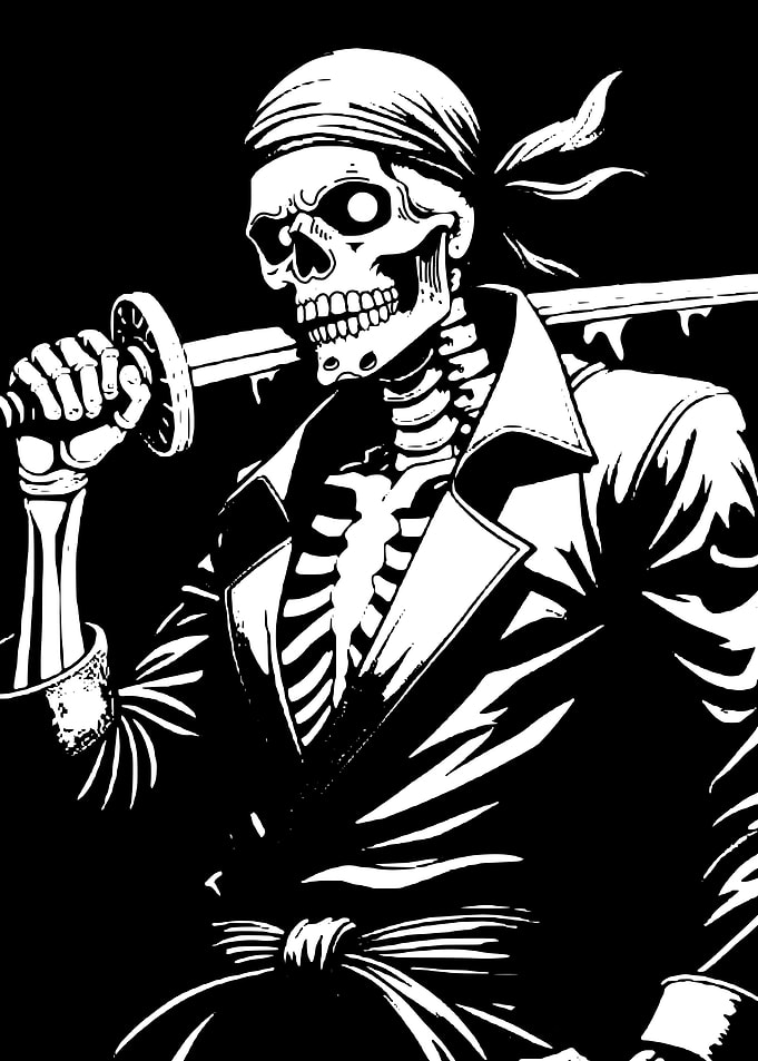 Pirate Skeleton Samurai
