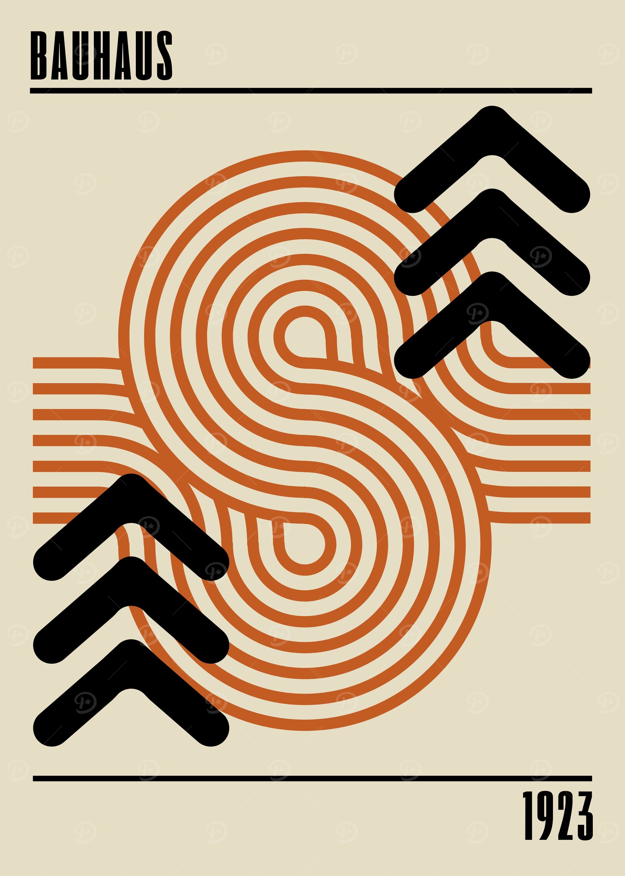 Bauhaus Geometric Art Print