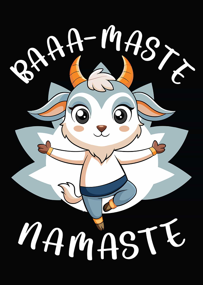 Goat Yoga Namaste