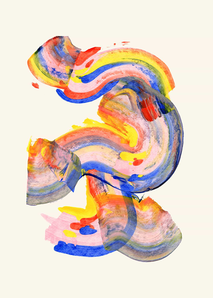 Abstract Watercolor Painting