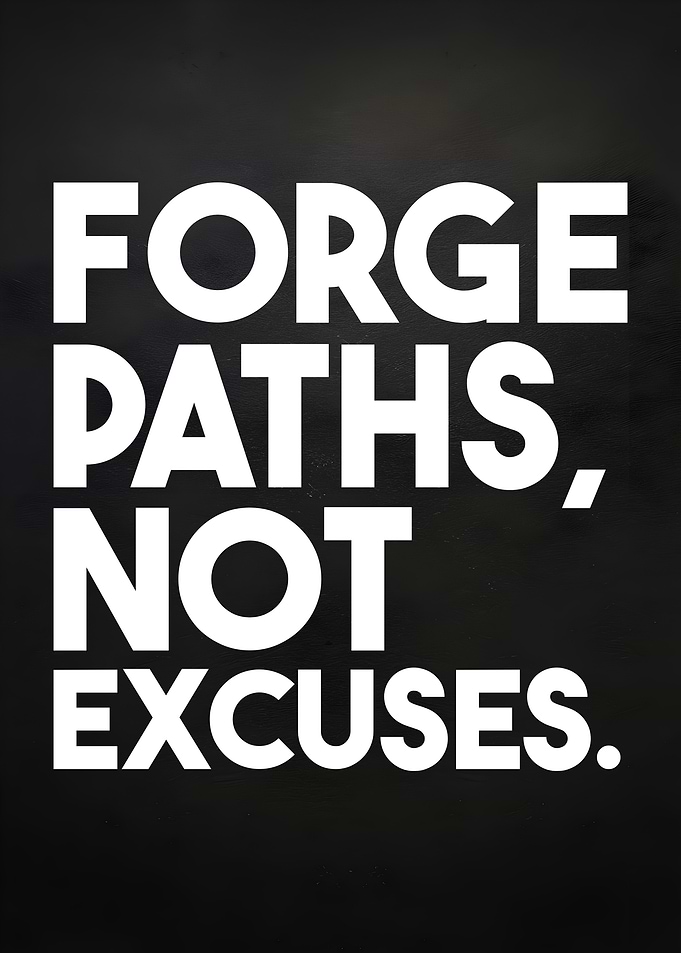 Forge Paths, Not Excuses