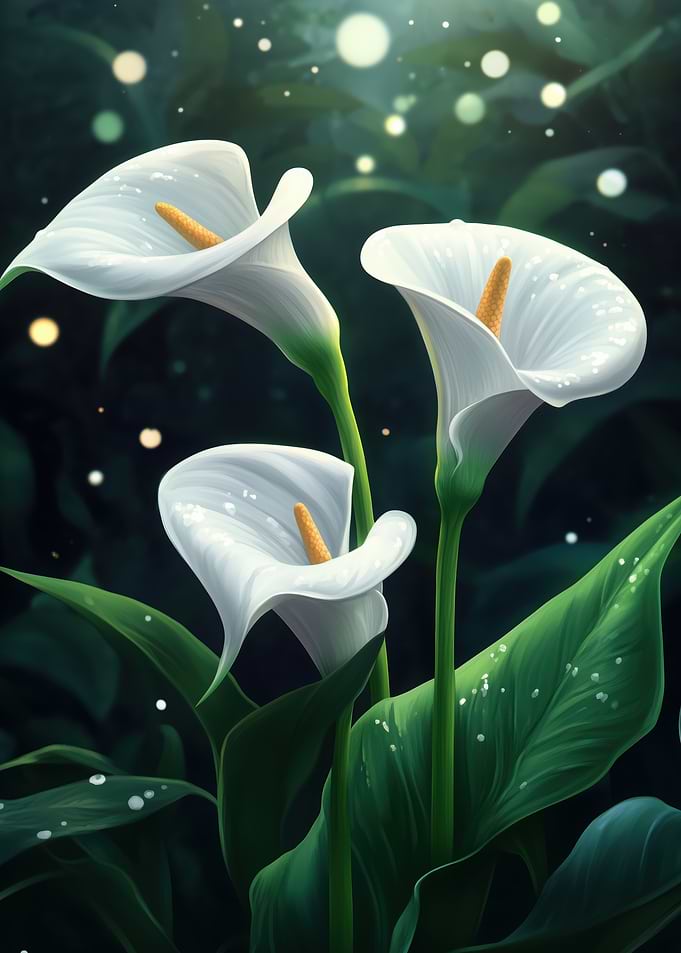 White Calla Lilies