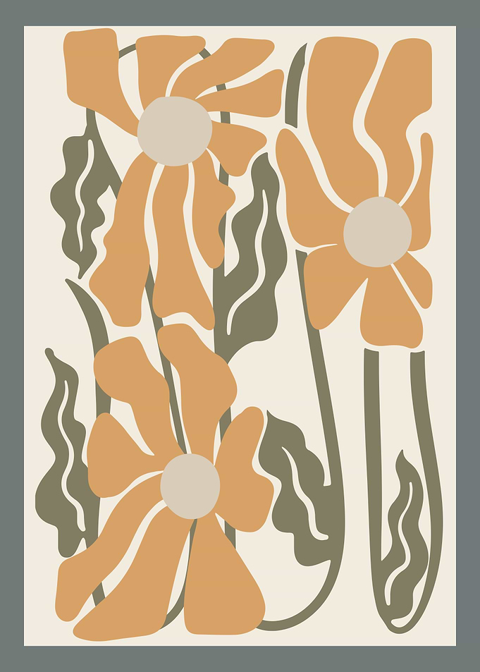 Abstract Floral Art Print